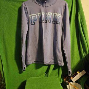 VICTORIA SECRET PINK LONG SLEEVE WITH HOLES FOR THUMBS SIZE LARGE